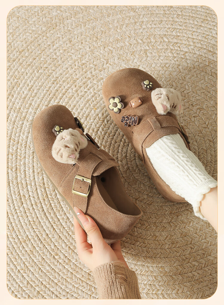 Josiny Birkenstyle Women's Slip-On Platform Casual Shoes Camel 36 6