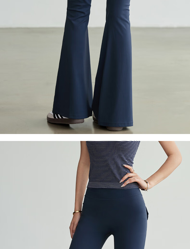 Freedom Style Women's Yoga Flared Pants 2025 New High Waist Slim Peach Hip Micro Flare Pilates Sports Fitness Training Wear 2