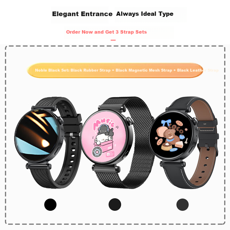 Умные часы AELVO WATCH GT4 Series, женские, спортивные, с мониторингом здоровья, функцией звонков, модель GT5 Feng2025, совместимы с Apple, Huawei, OPPO, Vivo