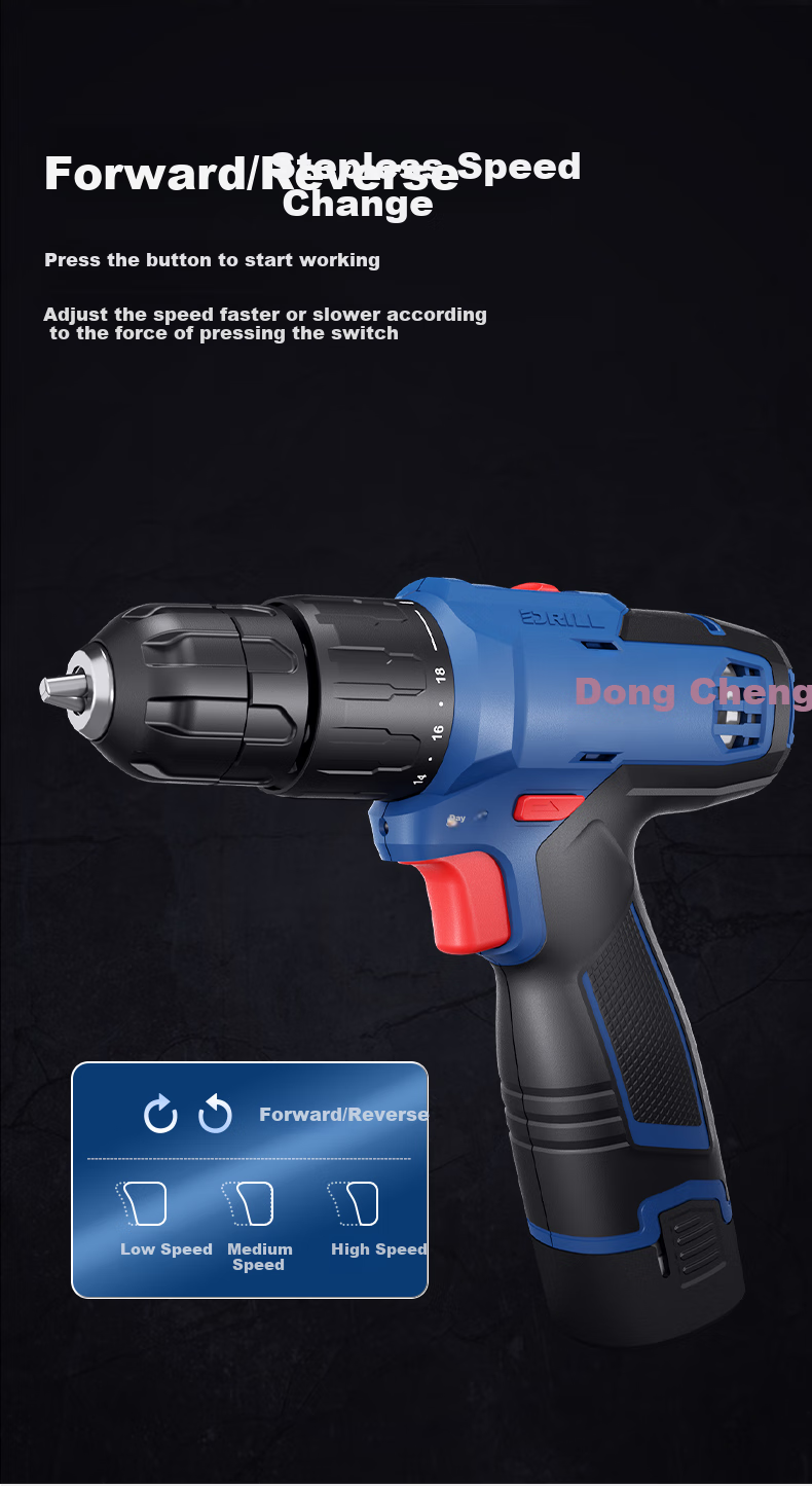 Dongcheng 16V Impact Lithium Drill WJZ1601iS, Electric Drill, Power Screwdriver, Driver Machine 8