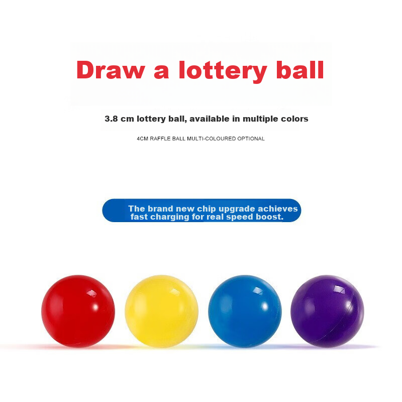 Siyicai 50 Purple Lottery Balls, Diameter 3.8cm, Prize Drawing Box, Open Ball, Annual Meeting Award Ceremony, Grand Opening, Wedding Ceremony Program, Lottery Supplies 1