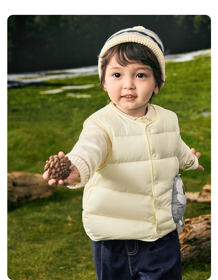Balabala Kids Down Vest 2025 Winter Warm Clothing Cute Style [Mall Same Model] 201425101201 7