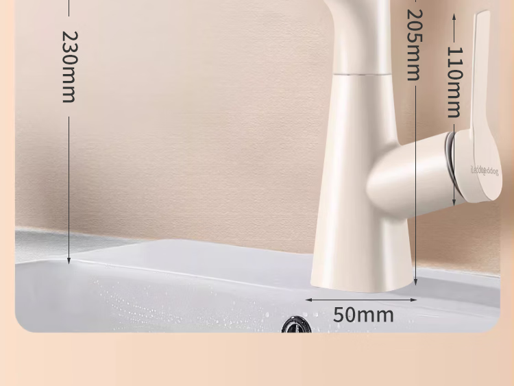 ILeddog [Germany] Full Copper Thickened Basin Faucet Lift Pull-Out Bathroom Washbasin Faucet MPCL 13