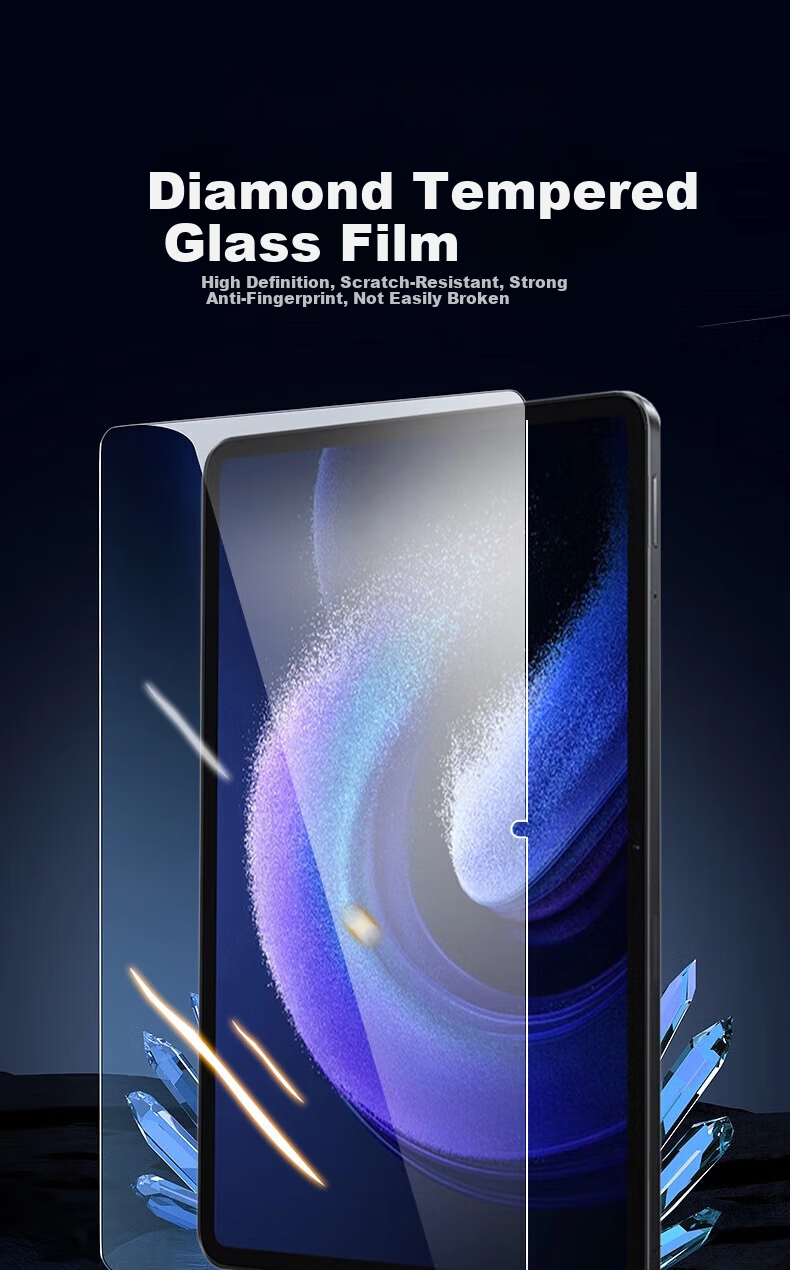 Aolang Tempered Glass Screen Protector for Huawei MatePad Mini 8.8-Inch 2025 Model, Full Coverage High Definition Anti-Fingerprint Protective Film for HUAWEI Tablet 1