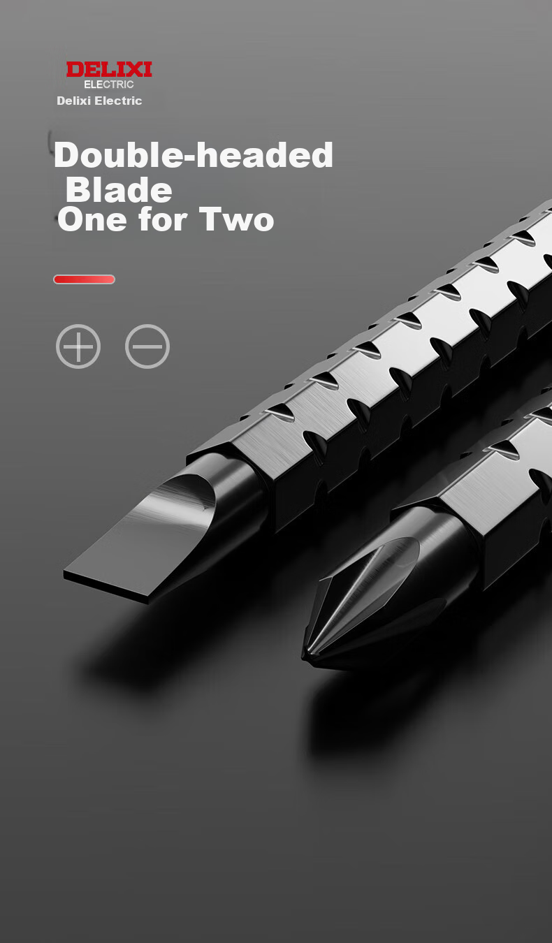 DELIXI Ratchet Screwdriver Set Multi-Functional Phillips and Slotted Telescopic Screwdriver Household Labor-Saving Tool 4