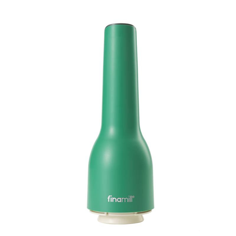 FINAMILL Lin Chef Electric Grinder Sesame Flaxseed Chia Seed Sea Salt Grinder Spice BBQ Essential Rechargeable Green