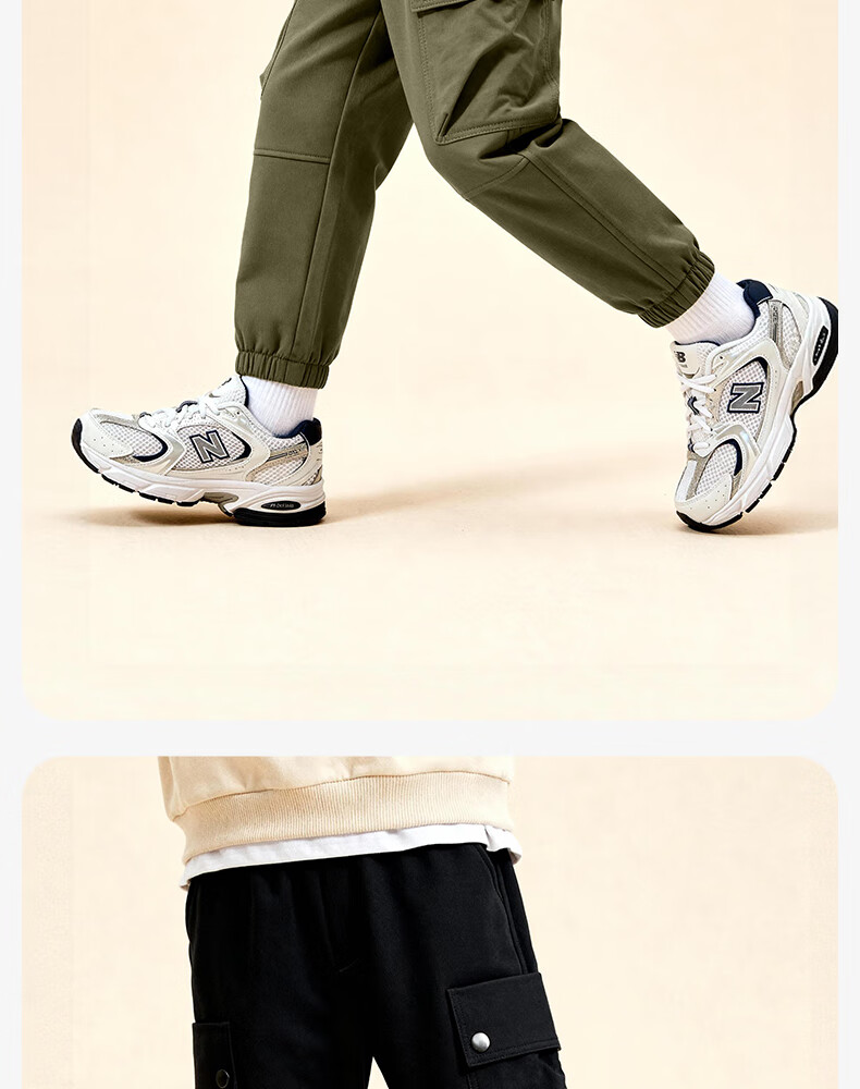 Baleno Kids Winter 2025 Fleece-Lined Casual Cargo Pants for Boys and Girls Outdoor Woven Trousers 12