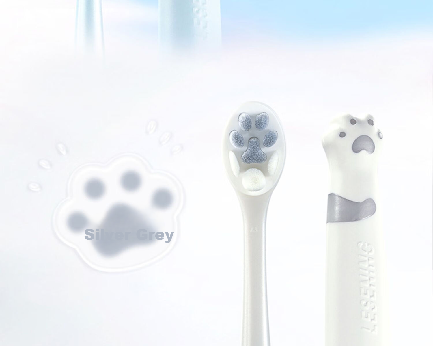 Lengsuanling [Huang Zihong Fan's Choice] Cute Cat Paw Soft Bristle Toothbrush Single Pack (Random Color), Protects Gums 17