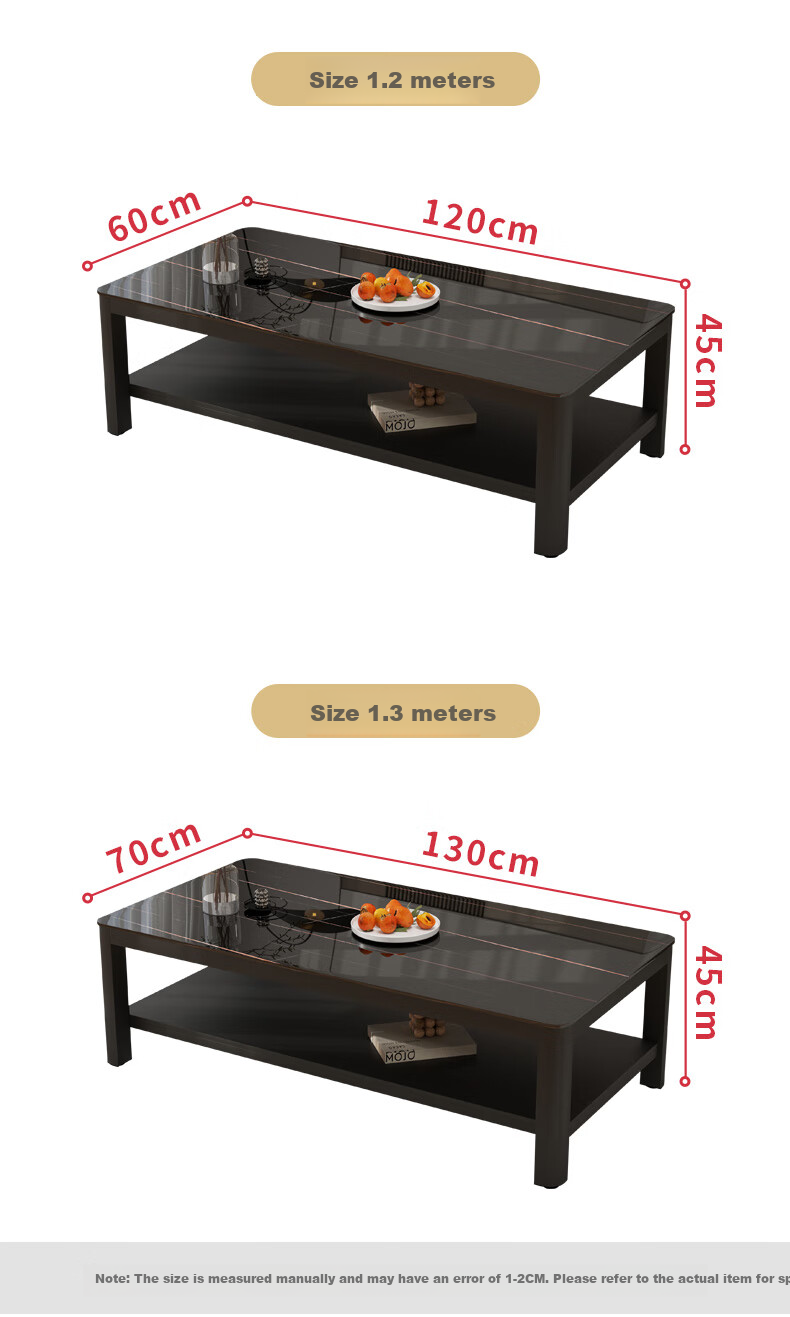 Fanshe Coffee Table, Living Room Tea Table, Office Coffee Table, Small Apartment Glass Sofa Table, Modern Minimalist Tea Table 7