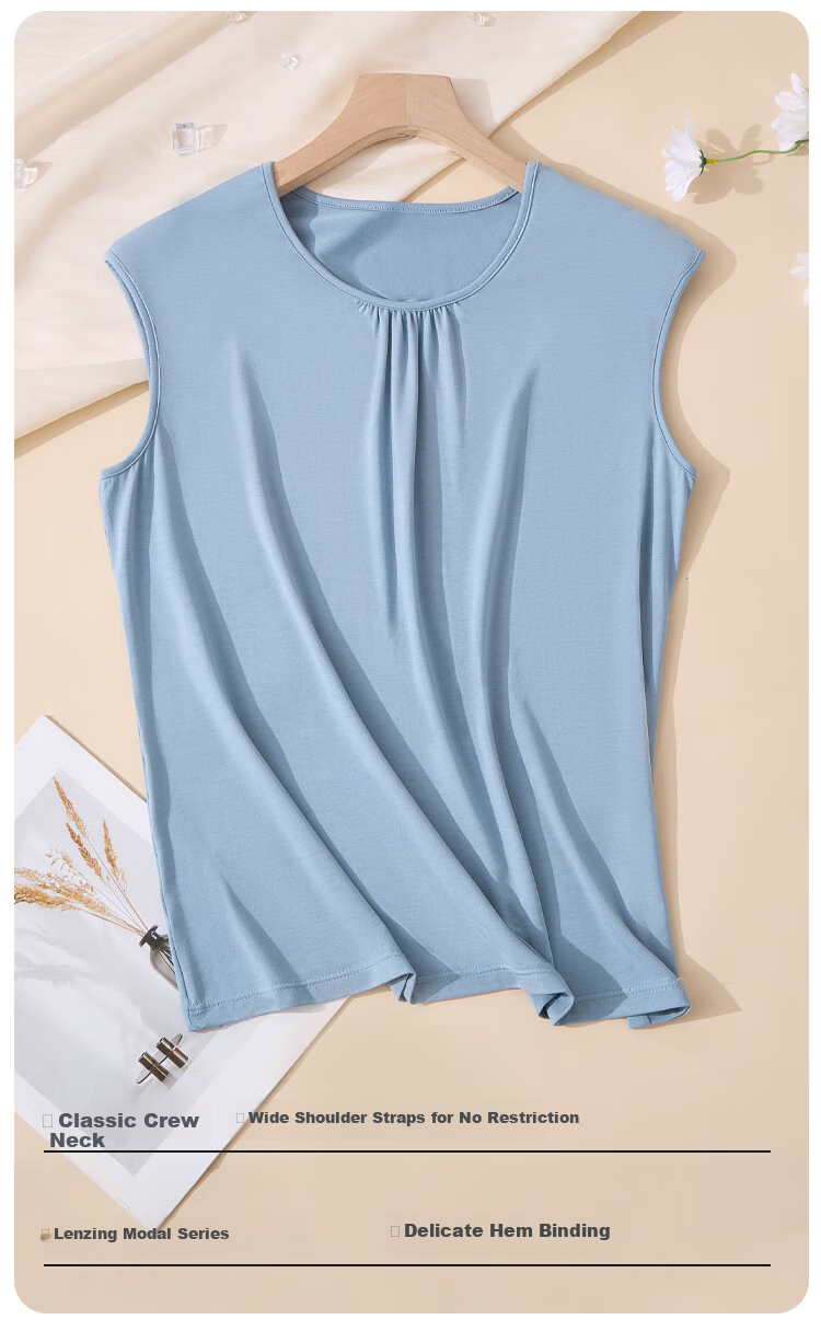 Hengyuanxiang Modal Vest Women Plus Size Fat MM Middle-aged Mom Summer Slim Casual Sports Sleeveless Tank Top 3