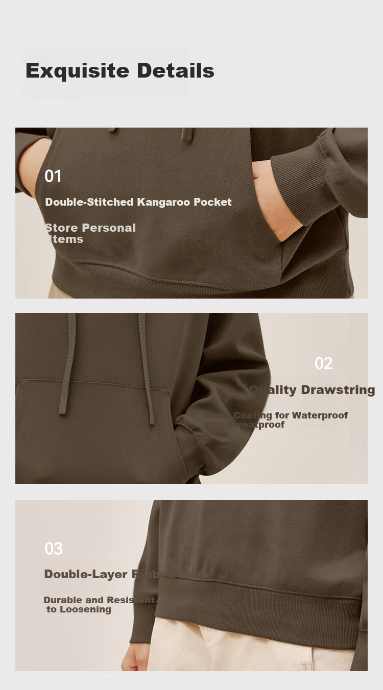 JD Original Women's Sweatshirt, New Winter Style Jacket, Round Neck Solid Color Clothing, Cream White, Size S 16