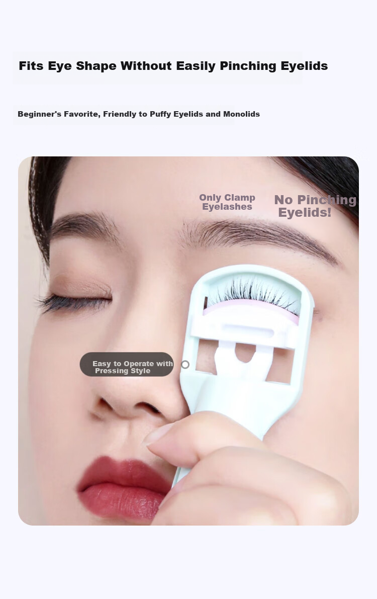 Meifuyu Electric Eyelash Curler, Heated Lash Curler, Long-Lasting Shaping, Rechargeable Model MF8257 2
