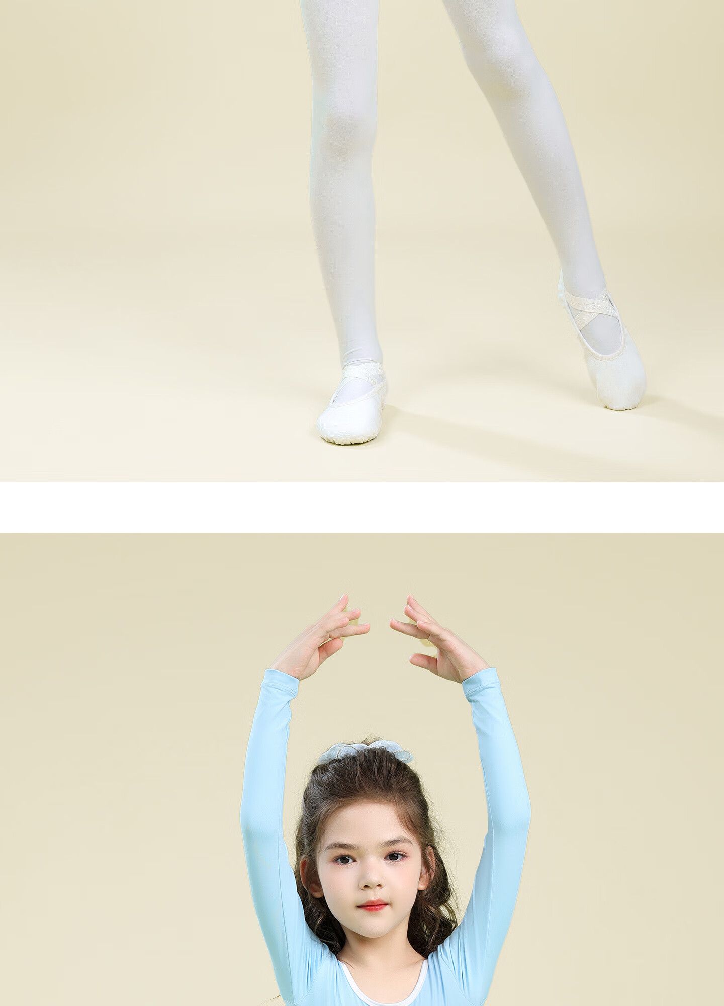 Gooniya Children's Winter Fleece-Lined Thickened Dance Tights Practice Grading Pantyhose White (XL) 3