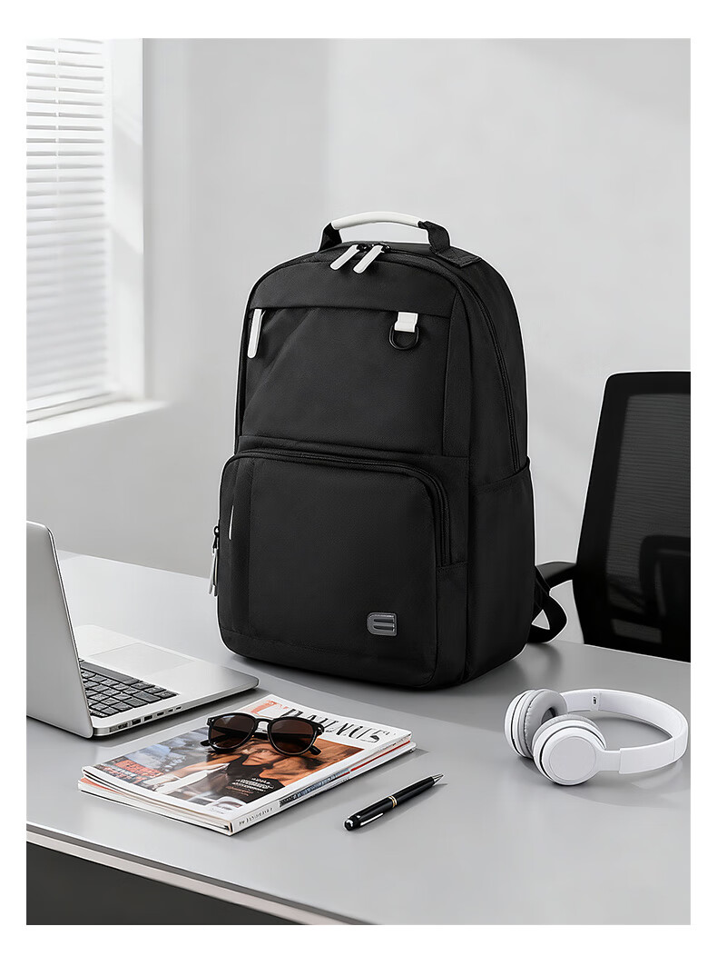 Edison Business Commuter Travel Backpack Laptop Bag Men's Backpack Y108-1 Classic Black 2