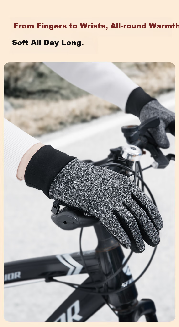 JD Original Cycling Gloves, Warm, Windproof, Cold-Resistant, for Motorcycles, Electric Bikes, And Bicycles, Suitable for Men And Women, Outdoor Gloves, Size M 11