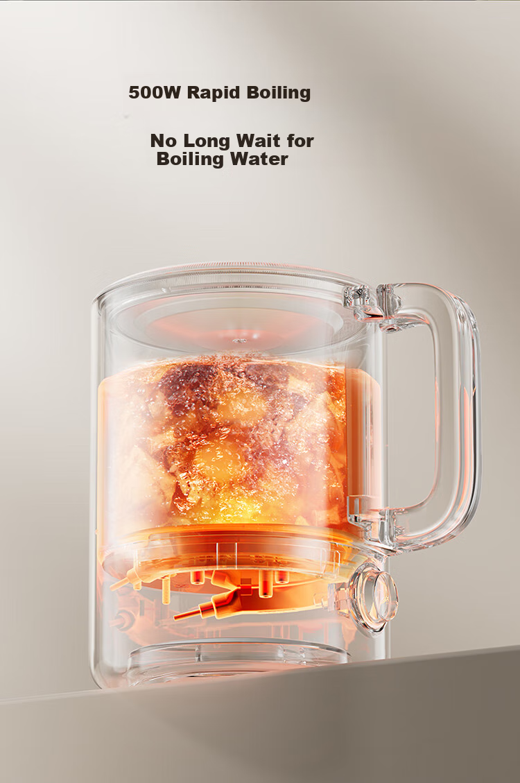 SUPOR 0.6L Elegant Capacity Electric Kettle Water Boiler Hot Water Kettle Travel Portable with 304 Stainless Steel Inner Tank SW-06D21A 13