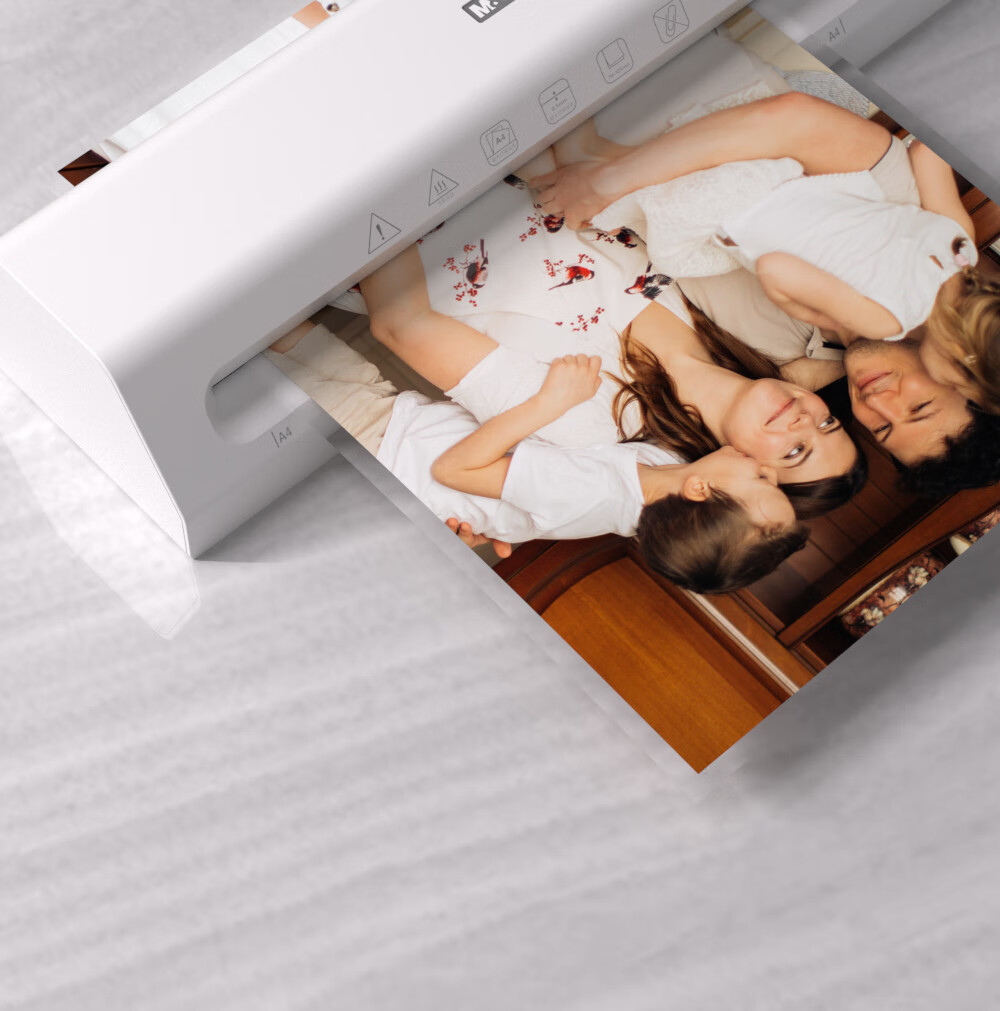 M&G A3/A4 Universal Office Home Laminator, Document Photo Laminating Machine, Film Laminator, Fashionable Portable Laminator, White AEQN8921 8