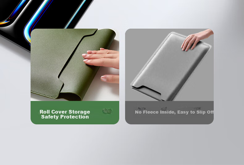 UGREEN Laptop Sleeve for 14-14.9 Inch Non-Magnetic, Compatible with Apple MacBook Pro, Huawei, Lenovo, Xiaomi Laptops, Slim Protective Case Can Be Used As A Mouse Pad 7