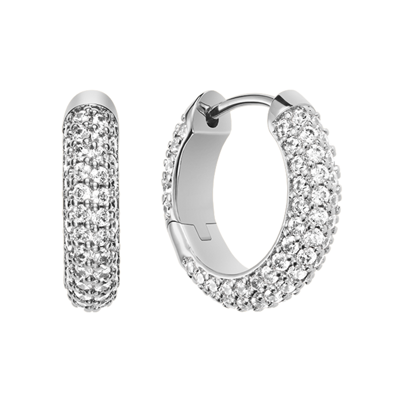 DanielWellington DW Earrings for Women, Starry Zirconia Inlaid Silver Starlight Earrings 657 Birthday Gift for Girls