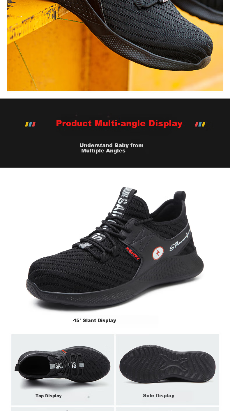 LAOGUANJIA Men's Safety Shoes, Electrician Insulated 10KV Protective Footwear, Comfortable Work Shoes, Wear-Resistant, Lightweight, Breathable Style 216 Size 40 13