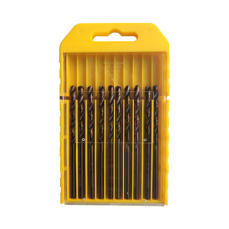 Gongpaidang 6542 High-Speed Steel Twist Drill, 10-Piece Set, 4.5mm, High Hardness, Electric Hand Drill for Stainless Steel Drilling