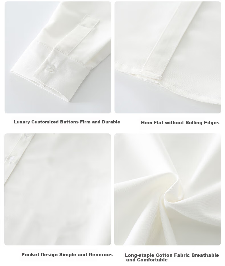 Yinuofang Children's White Long-Sleeve Shirt, Performance Costume, Undershirt for Boys, Shirt: White Long Sleeve, 150CM 8
