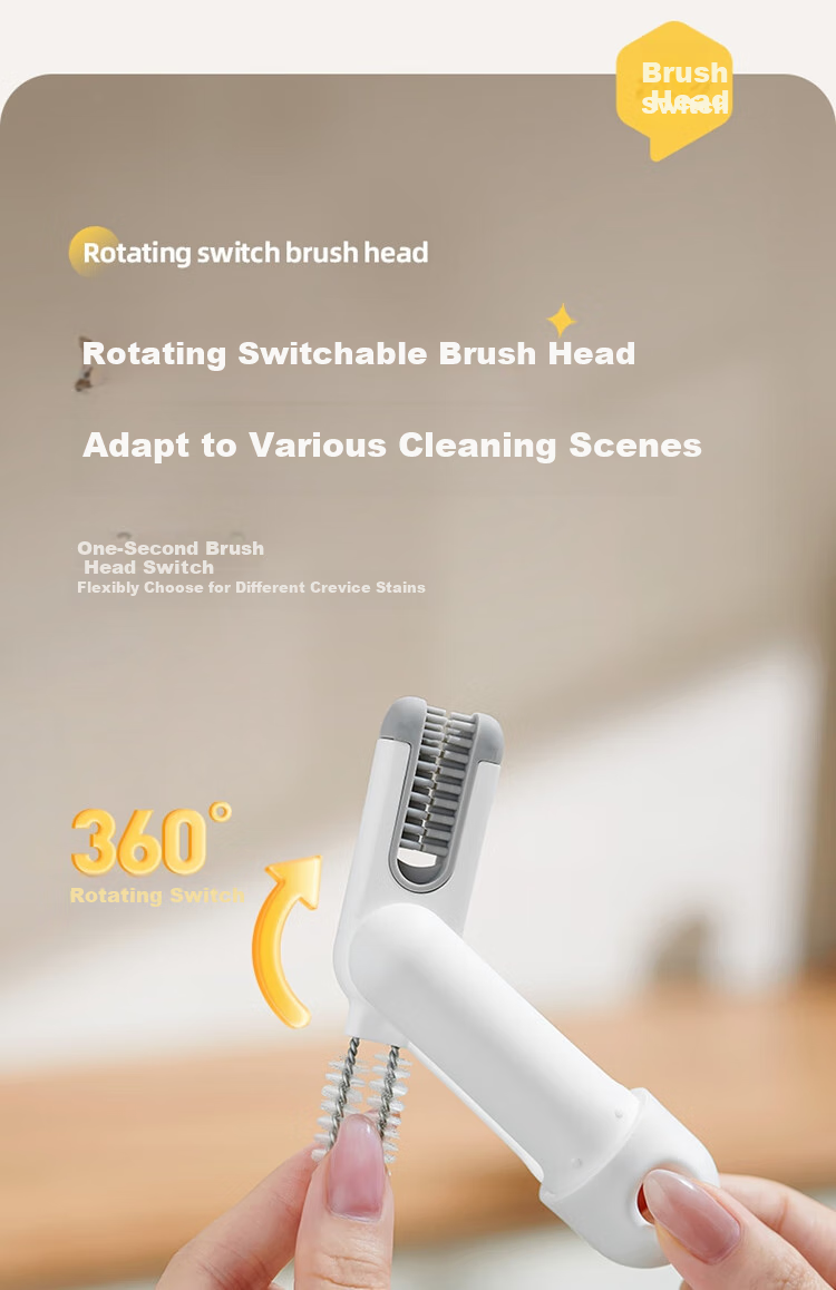 Ecoco Bottle Brush, Milk Bottle And Thermos Cup Cleaning Brush, Three-In Multifunctional Long Handle Specialized Brush E25202 Yellow 11