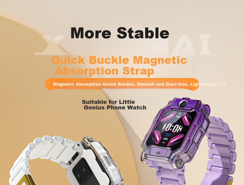 Iboann Compatible Watch Band with Clasp for Xiaotianc Z11, Magnetic Clasp for Z10 Children's Watch, Compatible with Z9/Z8/Z7A/Z6A/Z5PRO/D3/N3/Q1A/D2/Z1S/Y05 Accessories, Rainbow 1