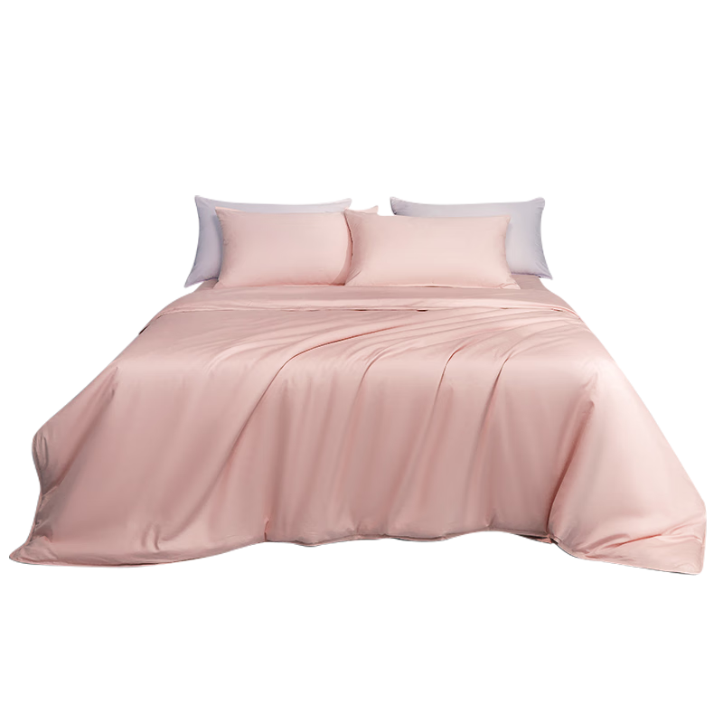 Anmino Anti-Mite Four-Piece Set Pure Cotton 80-Count Class A Fitted Sheet Bedding Set
