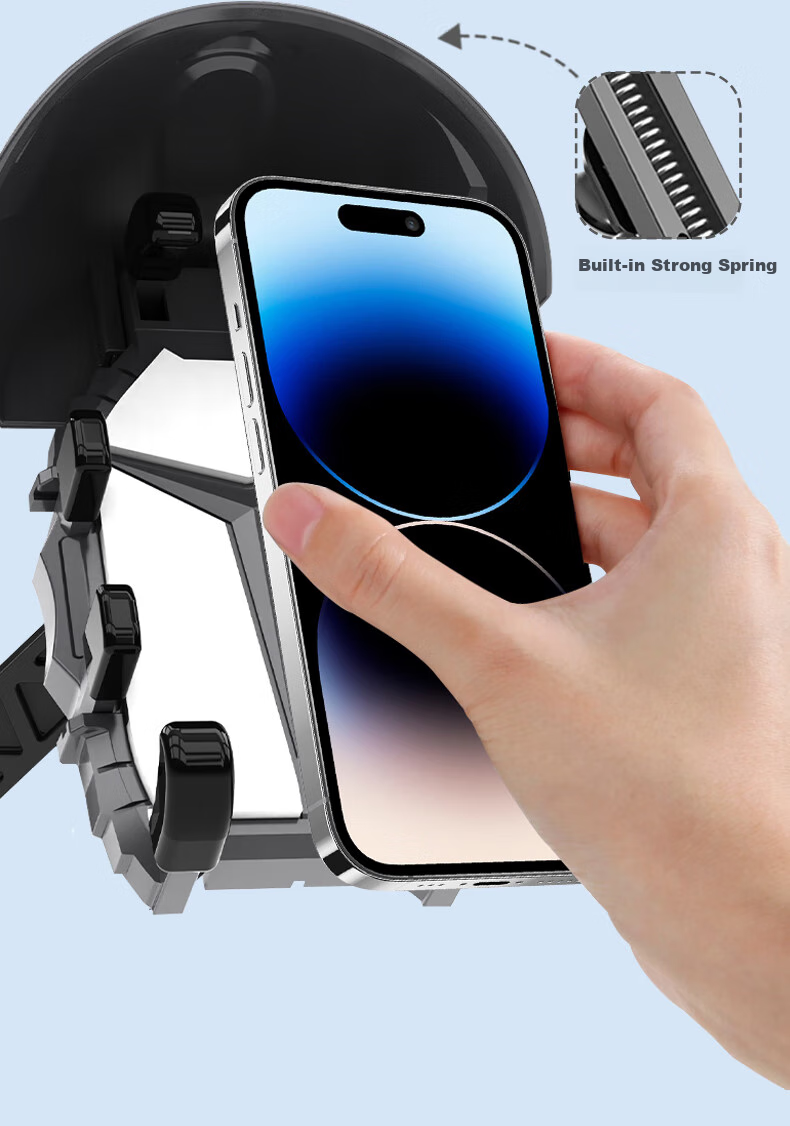 Ousen Electric Vehicle Phone Holder, Food Delivery Motorcycle Bicycle Electric Scooter Shockproof Small Helmet Waterproof Sunshade Navigation Mount 11