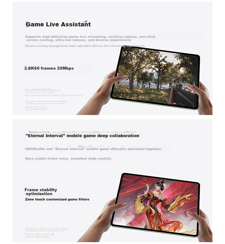 IQOO Pad5e, 8GB+256GB, Man Dao, Subsidy, Third-Generation Snapdragon 8s, 12.1-Inch 2.8K Gaming Screen, 10000mAh Long Battery Life, Tablet Computer 8
