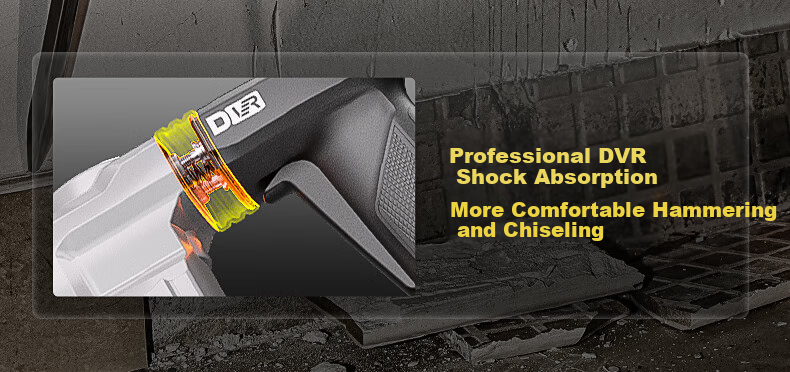 Dongcheng 1050W Electric Hammer And Pick Two-In DZC1050-26B Impact Drill, Concrete Electric Drill, Built-In Safety Clutch 6