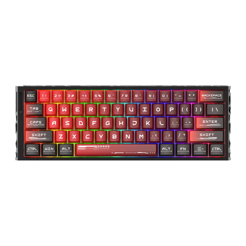 REDRAGON AeroX61 Magnetic Switch Mechanical Gaming Keyboard RT Esports Hollow Aluminum Alloy Keyboard Midnight Black Extreme Magnetic Switch Pro+
