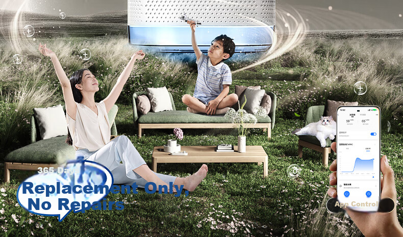 Midea [Xiaolanjing 700] Price Protection, 618 Non-Misting Air Humidifier, Purifies Home Bedroom, Large Capacity, Suitable for Pregnant Women And Infants, Nasal Allergy Relief, Quiet Operation, Sterilization, Birthday Gift, SZ-W50 3