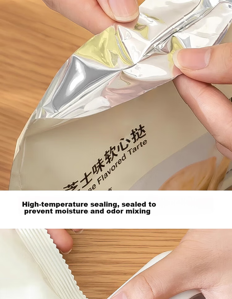 BJ Mini Sealing Machine, Portable Home Sealer, Snack Packaging Bag Sealing Clamp, Hand-Pressed Sealer, Rechargeable Sealing Tool, Hot Sealing Machine, Mooncake Packaging Bag Sealer 5