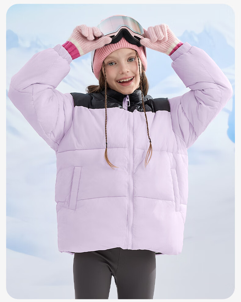 Baleno Children's Cotton Padded Jacket Winter 2025 Style for Older Kids, Red Lucky Year Warm Cotton Coat for Boys And Girls, New Year Padded Outerwear 4