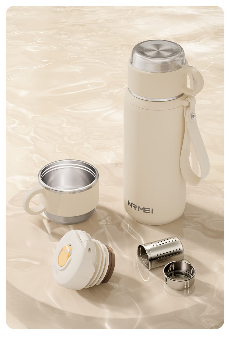 NRMEi Large Capacity Insulated Mug for Men and Women 316 Stainless Steel High-Quality Tea Separation Portable Car Travel Steeping Tea Cup 22