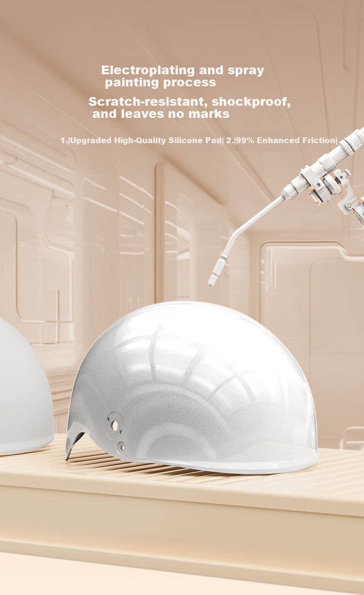 JD Original TK22 Electric Scooter Helmet, 3C Certified New National Standard Class A Basic Model, Unisex Electric Scooter Helmet, Light Gray, Size M 10