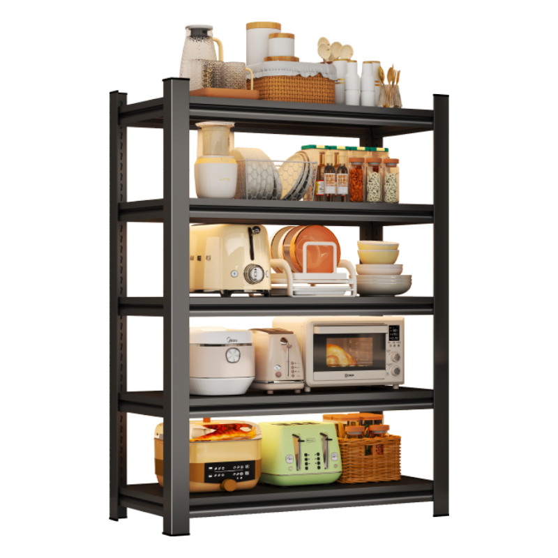 Tangji Kitchen Multifunctional Floor Storage Rack Multi-layer Shelf Microwave Oven Storage Rack Four Layers 60*40*118cm