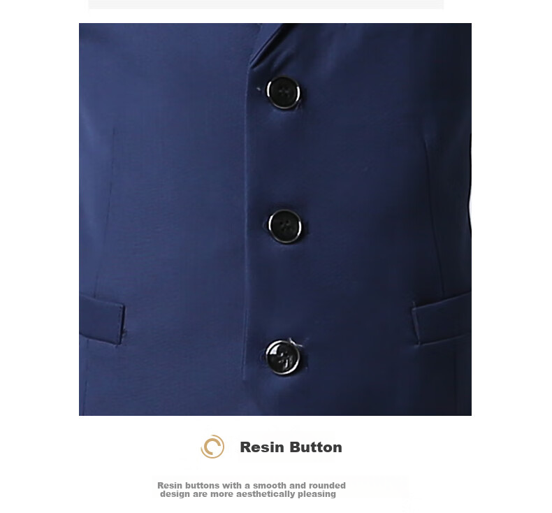 ROMON Boys' Suit Jacket Set for Children's Formal Wear, Holiday Performances, Hosts, Weddings And Graduations - Navy Blue, Size 130 7