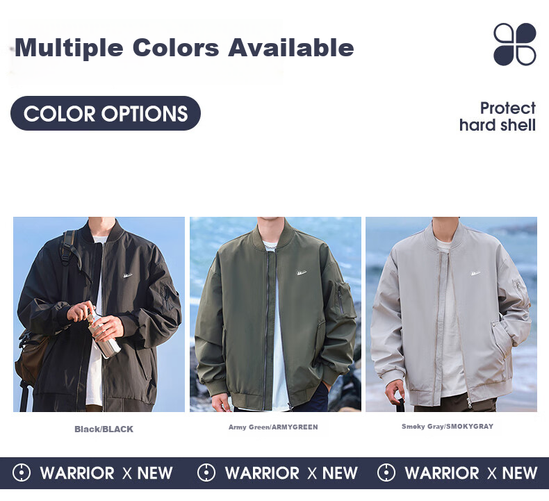 Huili Men's Jacket for Spring And Autumn Outdoor Windbreaker Casual Jacket American-Style Flight Suit Military Green Size L 10