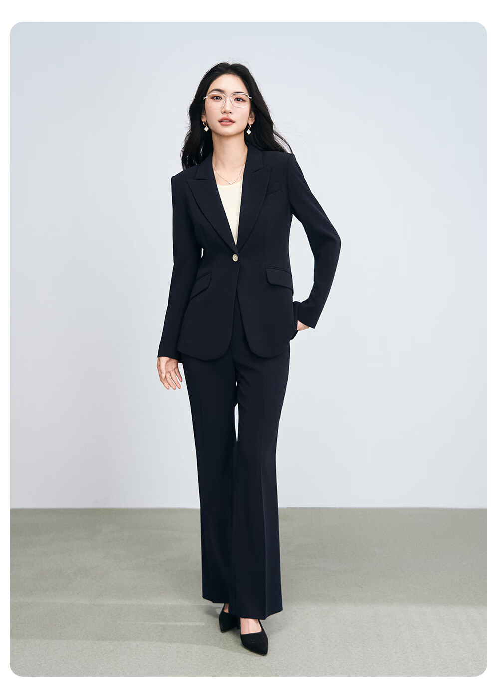 Miss Bird Women's Suit Set High-End Formal Small Size Professional Outfit National Exam Commuting Interview Blazer 1