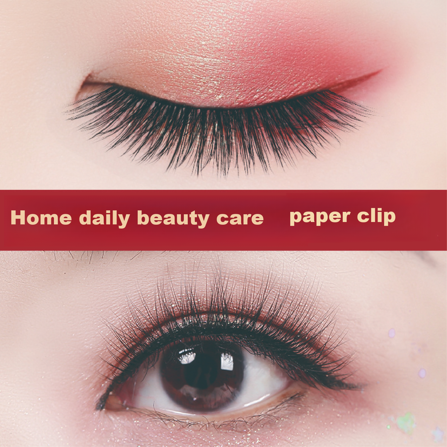 Jianying Comfortable Glue-Free False Eyelashes Sunflower 96 Clusters Natural Puffy Eye Lazy User No Glue Needed