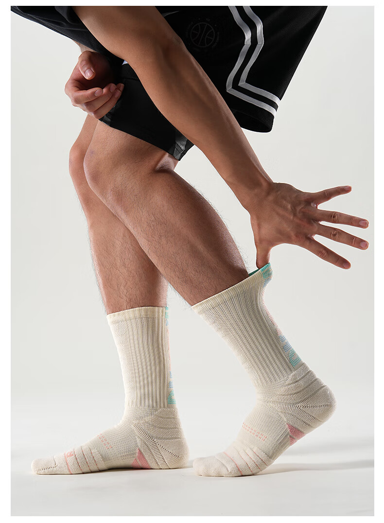 SPALDING Basketball Socks Beam Pro 2.0 Youth Men's Long Tube Towel Bottom Thickened Non-Slip Antibacterial Elite Sports Socks Women 2