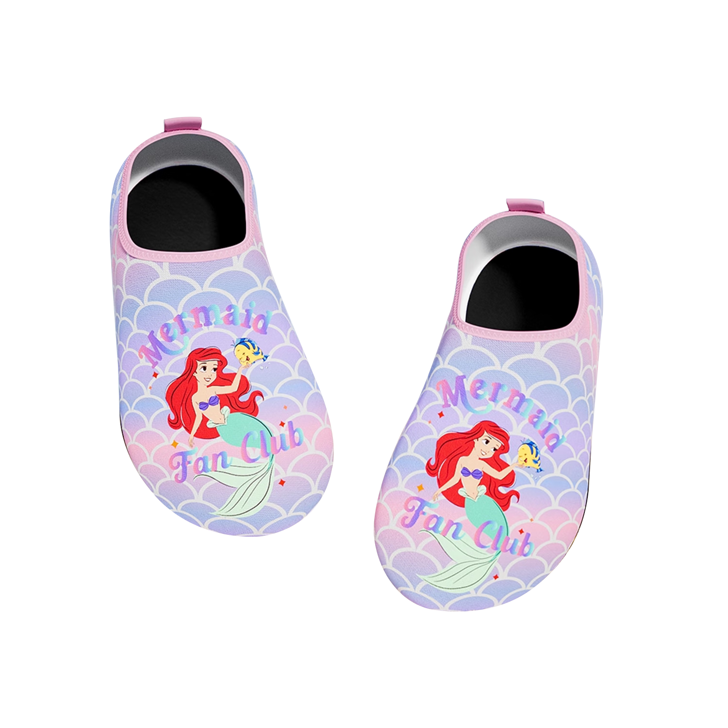 Disney Kids Beach Shoes Non-Slip Snorkeling Socks Boys Girls Swimming Water Shoes D95907 Mermaid Purple L