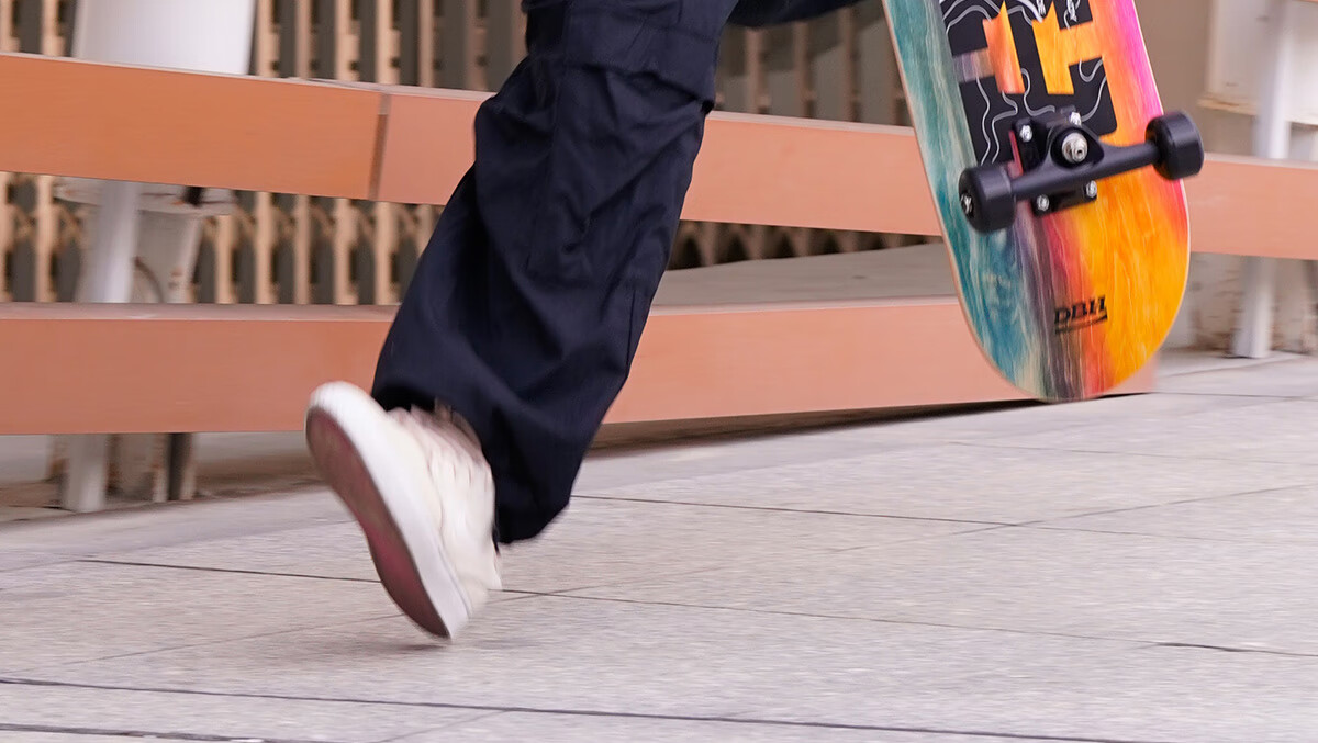 DBH Dream Advanced Professional Double Kick Skateboard for Adults and Children Beginners DBH Holographic 28