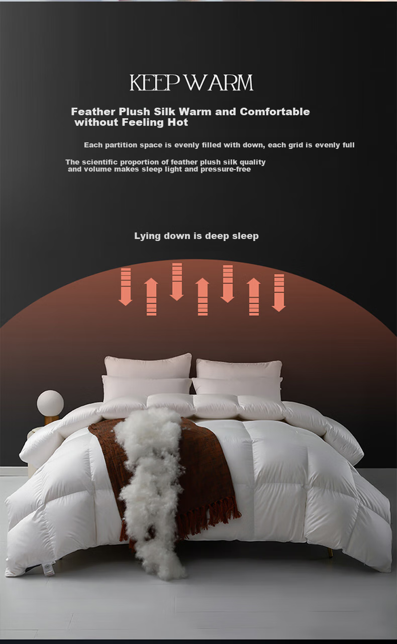 Wuyinliangpin 100% White Goose Down Comforter, Feather And down Duvet Winter Quilt Approximately 8 Jin [Filling 2800g] 200*230cm White 6