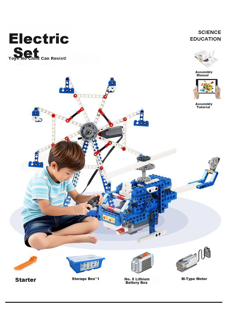 Miledao Coding AI Robot, Science And Education 9686, Electric Building Blocks, Educational Assembly Toy, Gift for Boys And Girls, Children's Day And Birthday Present 6
