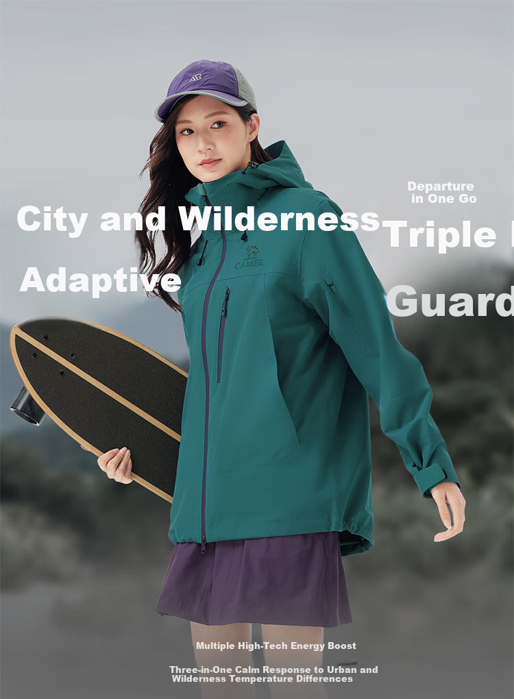 CAMEL (CAMEL) 【Wang Junkai's Choice - Rain God Cruiser】Outdoor 3-in-1 Fleece Assault Jacket 2025 New Model Coat 9