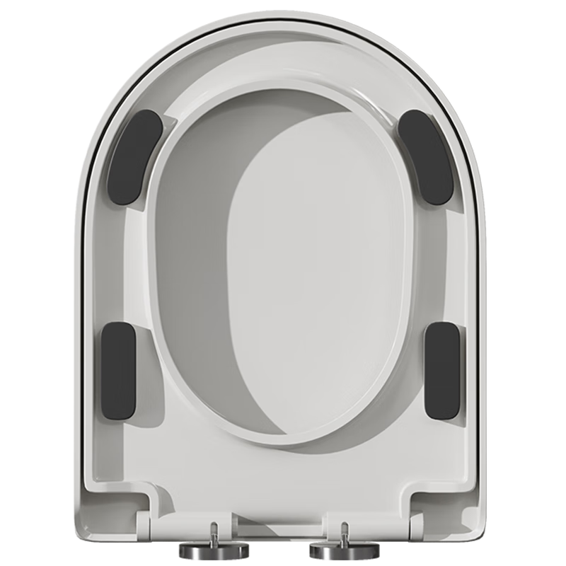 BSITN Large Footrest Slow-Close Toilet Seat Universal U-Shaped Toilet Lid Toilet Ring Accessory Quick-Release Toilet Ring BP027